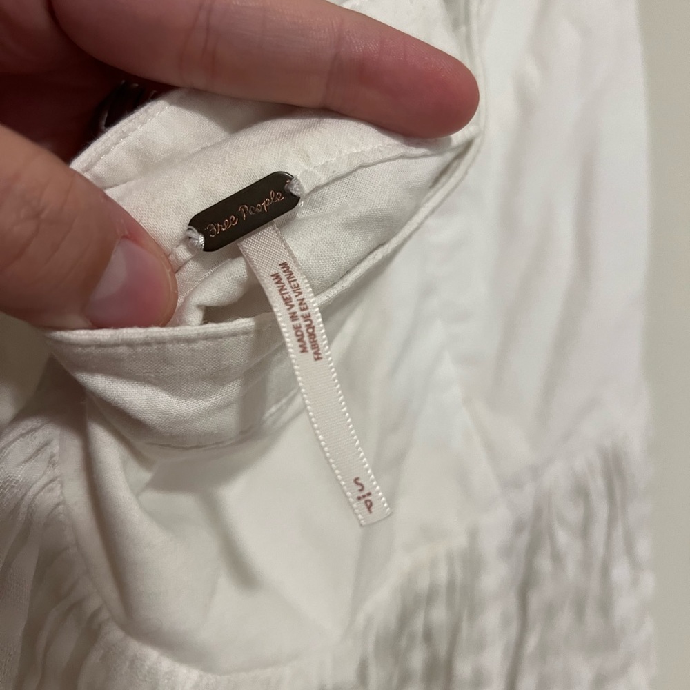 Free People White Halter Top - Picture 2 of 5